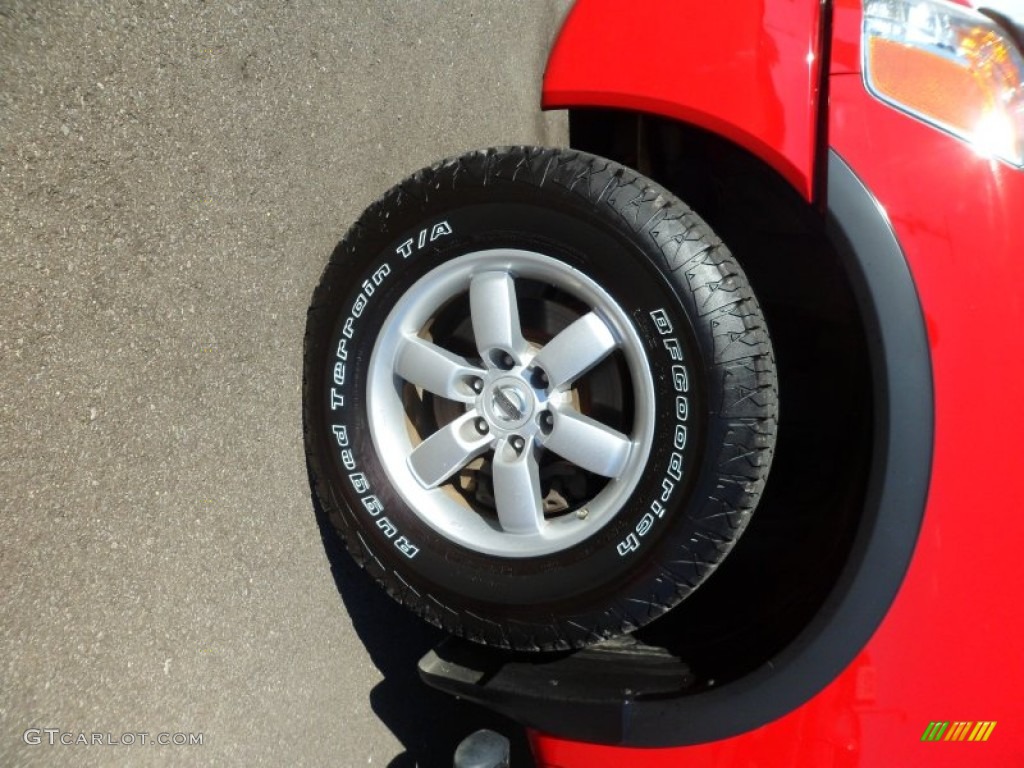 2009 Titan SE Crew Cab 4x4 - Red Alert / Pro-4X Charcoal photo #9