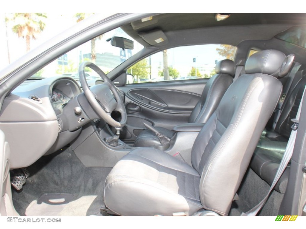 2001 Mustang GT Coupe - Mineral Grey Metallic / Dark Charcoal photo #11