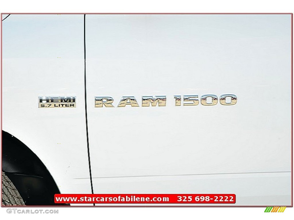 2012 Ram 1500 Lone Star Quad Cab - Bright White / Light Pebble Beige/Bark Brown photo #2