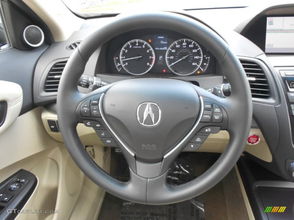 2013 Acura RDX Technology AWD Parchment Steering Wheel Photo #71878950