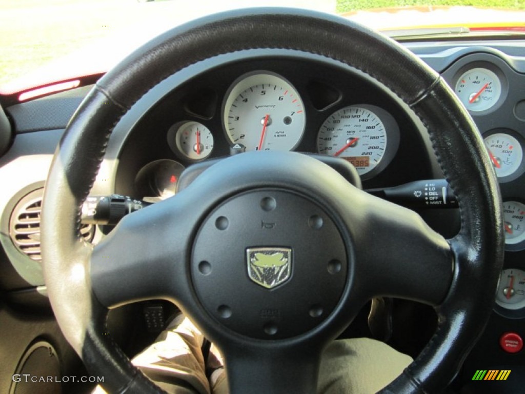 2003 Dodge Viper SRT-10 Black Steering Wheel Photo #71879883