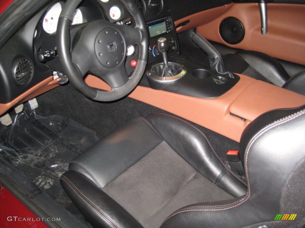 Black/Natural Tan Interior 2008 Dodge Viper SRT-10 Coupe Photo #71880173