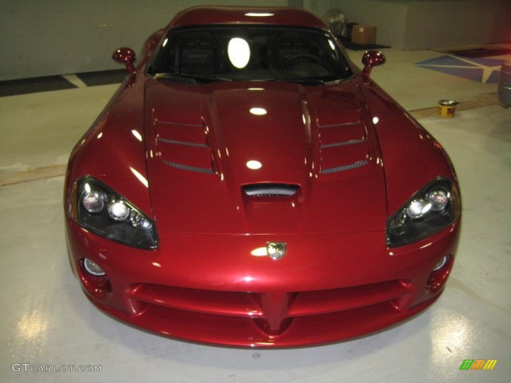 2008 Viper SRT-10 Coupe - Venom Red Metallic / Black/Natural Tan photo #46