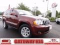 2008 Red Rock Crystal Pearl Jeep Grand Cherokee Limited 4x4  photo #1