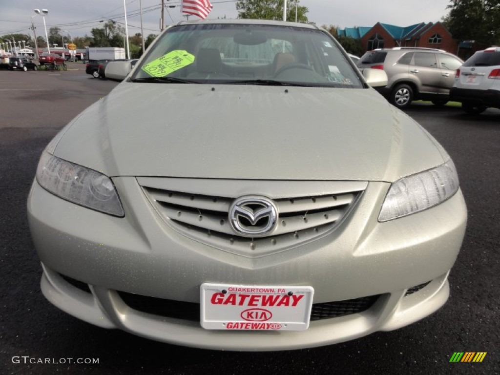 2004 MAZDA6 s Sedan - Pebble Ash Metallic / Beige photo #3