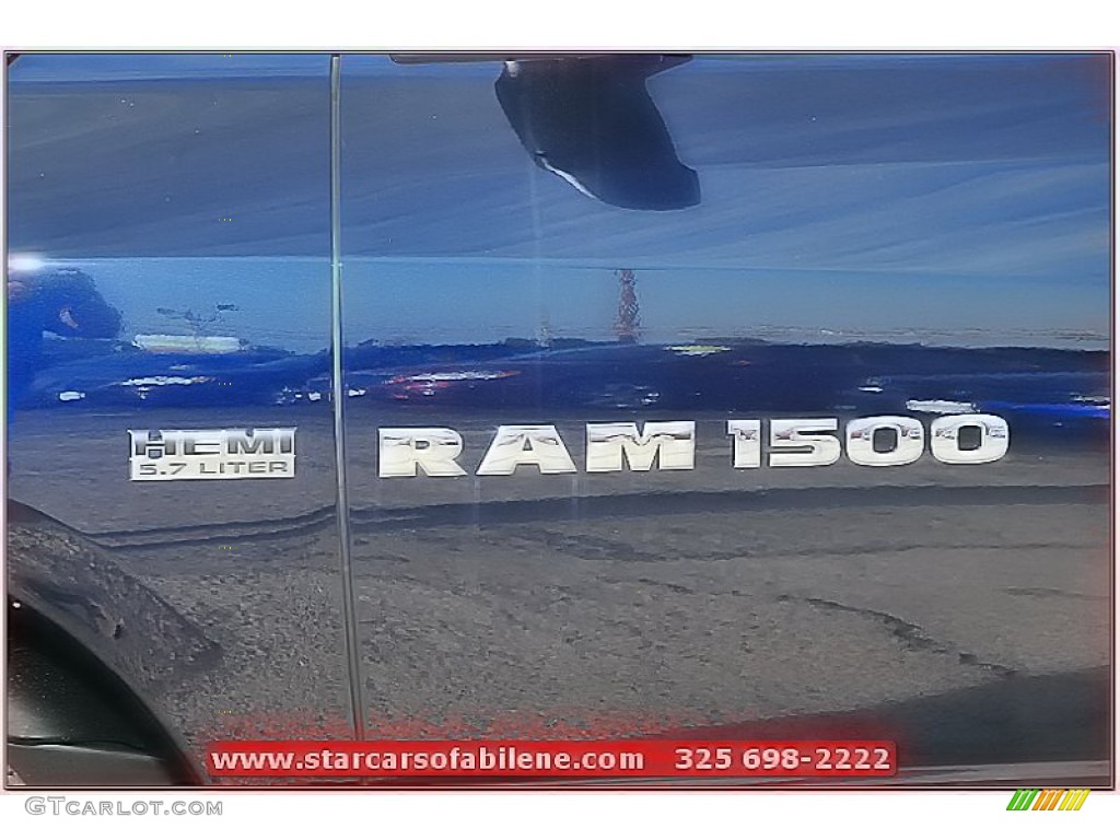 2012 Ram 1500 Lone Star Quad Cab 4x4 - True Blue Pearl / Light Pebble Beige/Bark Brown photo #2
