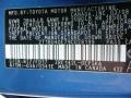 8T7: Blue Streak Metallic 2009 Toyota Corolla S Color Code