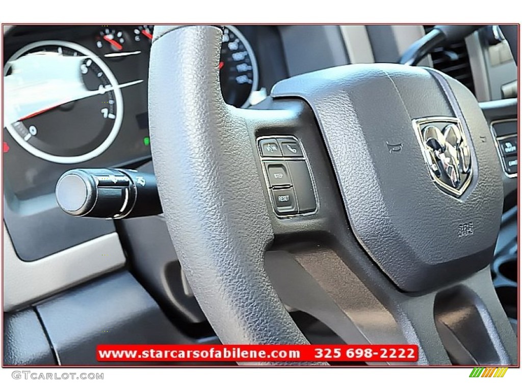 2012 Ram 1500 Express Quad Cab 4x4 - Bright White / Dark Slate Gray/Medium Graystone photo #16