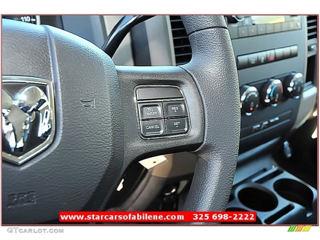 2012 Ram 1500 Express Quad Cab 4x4 - Bright White / Dark Slate Gray/Medium Graystone photo #17