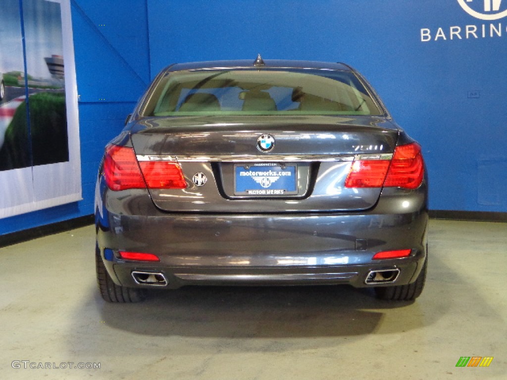 2012 7 Series 750i xDrive Sedan - Dark Graphite Metallic / Black photo #7