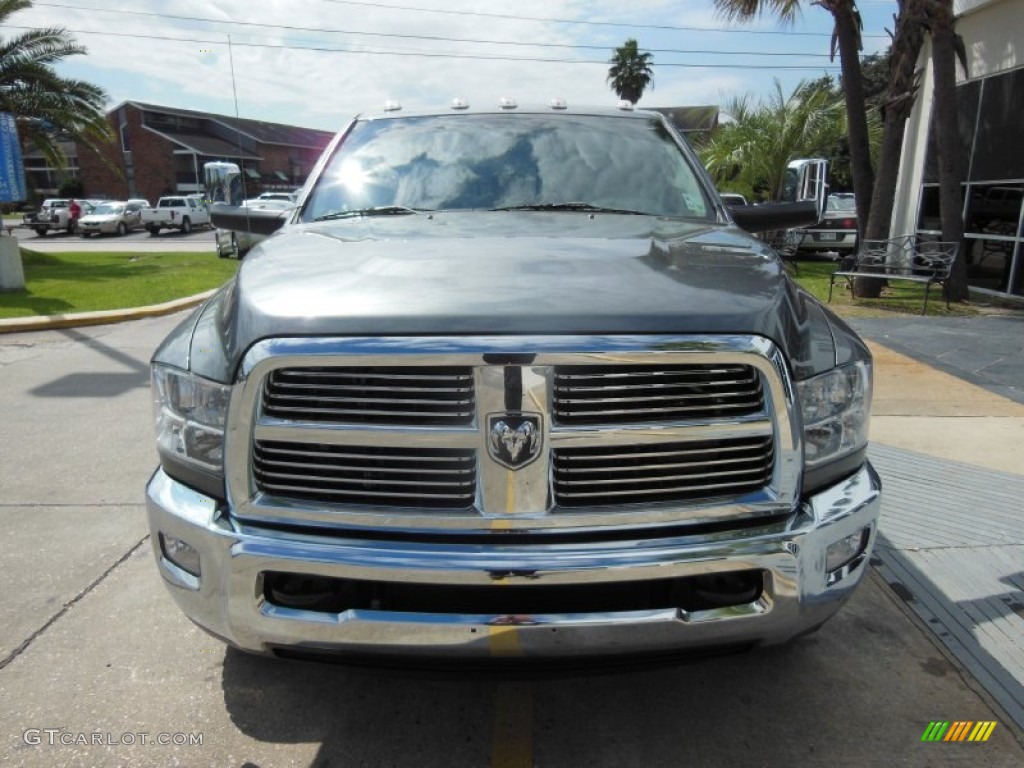 2010 Ram 3500 Laramie Crew Cab 4x4 Dually - Mineral Gray Metallic / Dark Slate photo #2