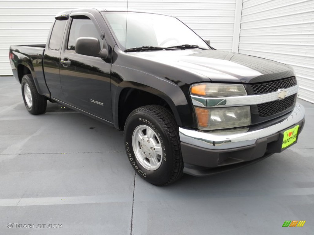 2005 Colorado Z71 Extended Cab - Black / Sport Pewter photo #1