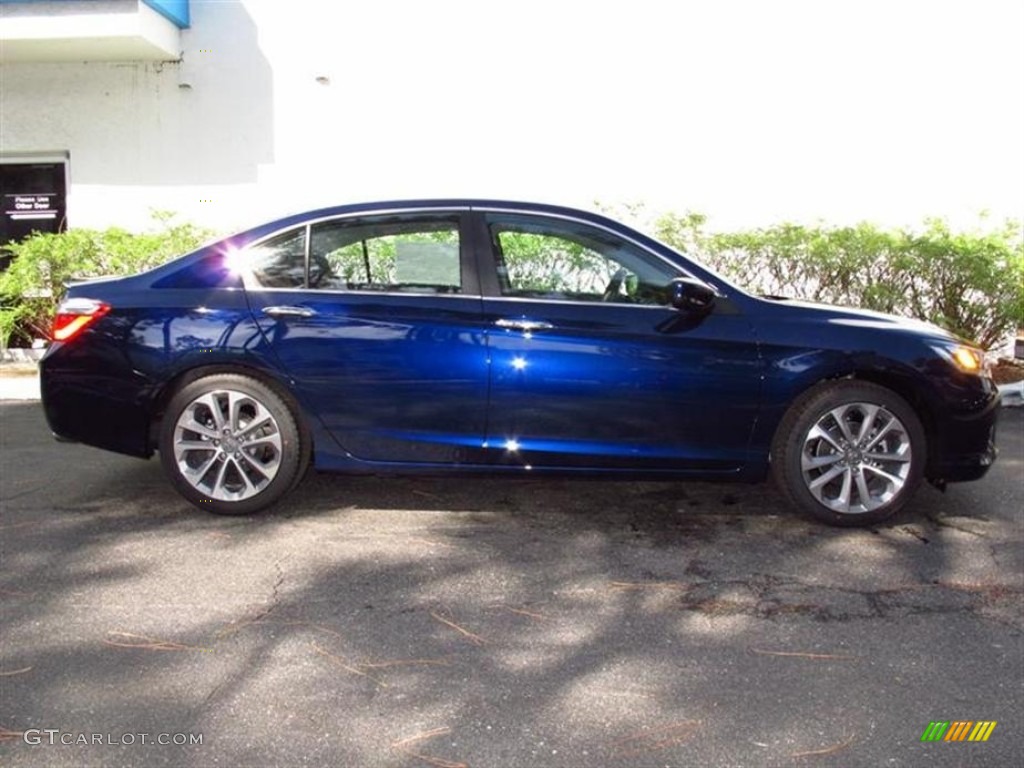 2013 Accord Sport Sedan - Obsidian Blue Pearl / Black photo #2