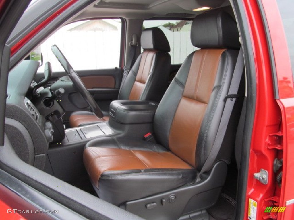 Morocco Brown/Ebony Interior 2008 GMC Sierra 1500 SLT Crew Cab 4x4 Photo #71889570
