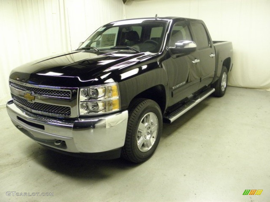 2013 Silverado 1500 LT Crew Cab 4x4 - Black / Ebony photo #3