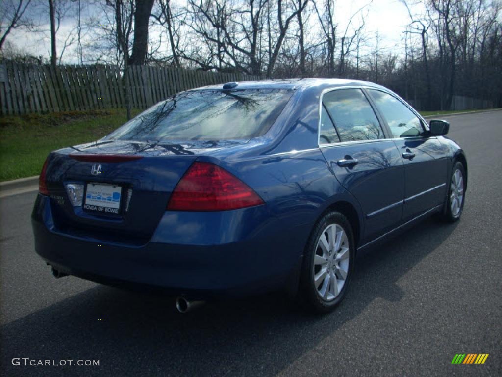 2006 Accord EX-L V6 Sedan - Sapphire Blue Pearl / Black photo #3
