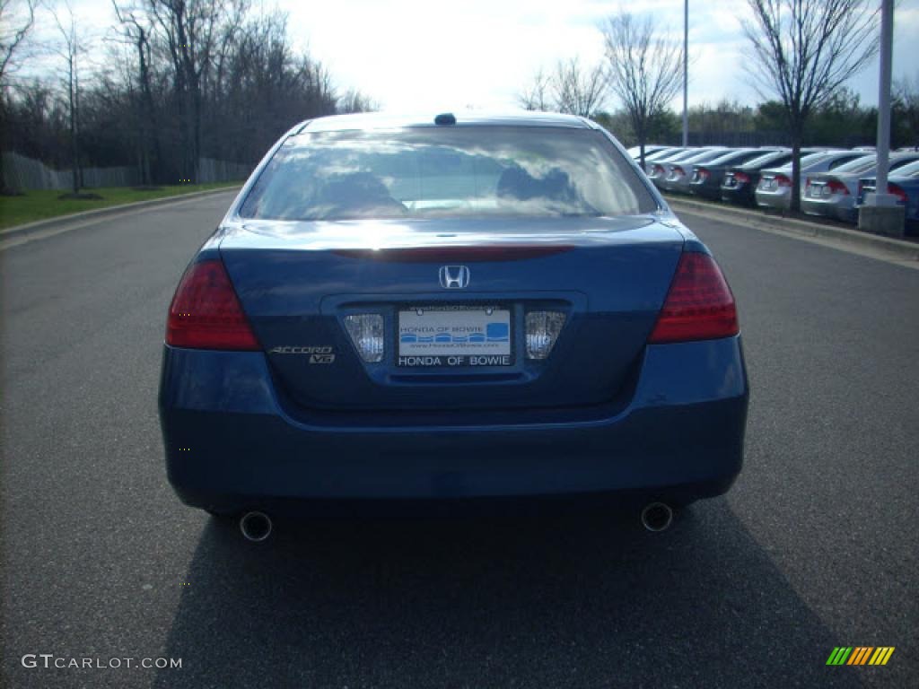 2006 Accord EX-L V6 Sedan - Sapphire Blue Pearl / Black photo #4