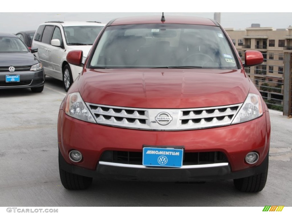 2006 Murano SL - Sunset Red Pearl Metallic / Charcoal photo #2