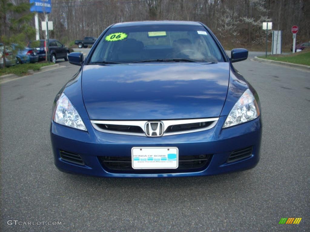 2006 Accord EX-L V6 Sedan - Sapphire Blue Pearl / Black photo #8
