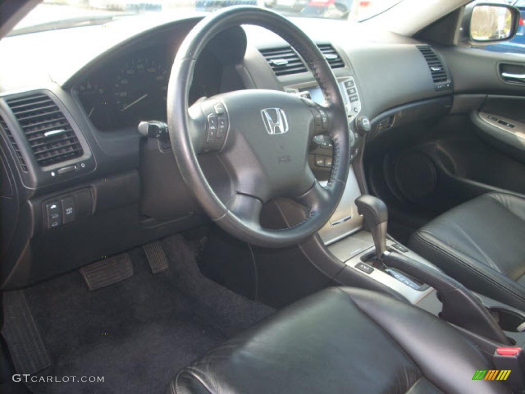 2006 Accord EX-L V6 Sedan - Sapphire Blue Pearl / Black photo #11