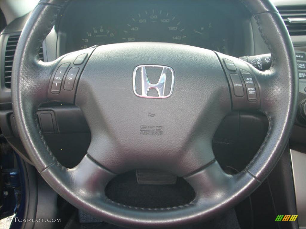 2006 Accord EX-L V6 Sedan - Sapphire Blue Pearl / Black photo #16