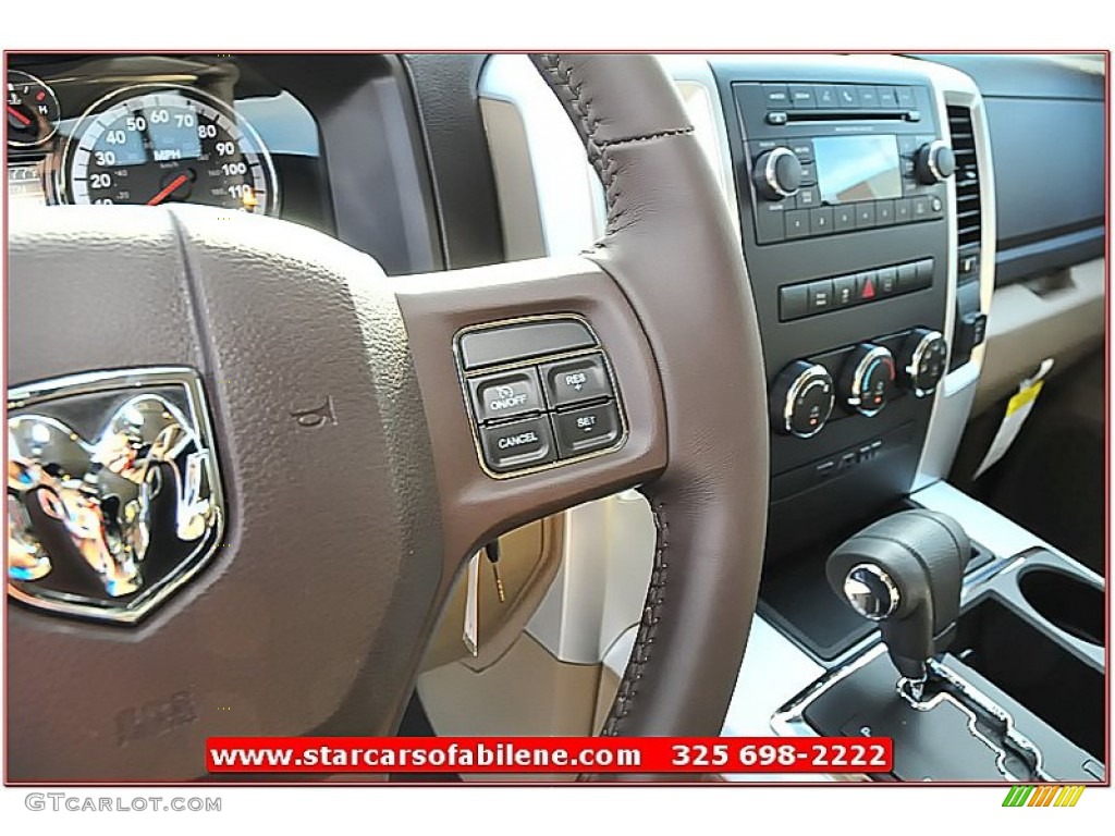 2012 Ram 1500 Lone Star Quad Cab 4x4 - Black / Light Pebble Beige/Bark Brown photo #17
