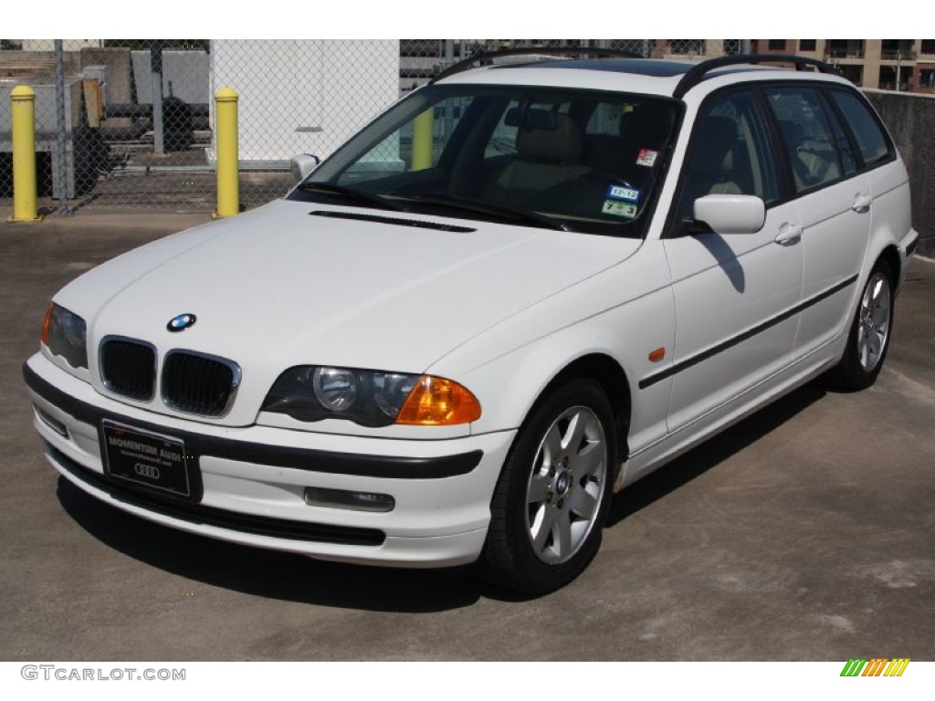 2000 3 Series 323i Wagon - Alpine White / Sand photo #3