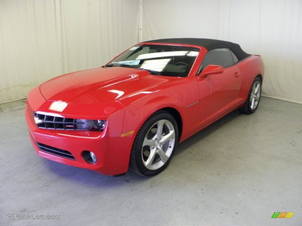 2013 Camaro LT/RS Convertible - Victory Red / Black photo #3