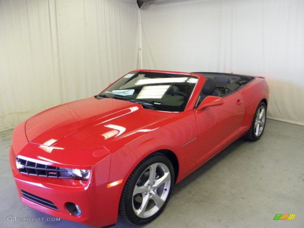 2013 Camaro LT/RS Convertible - Victory Red / Black photo #22