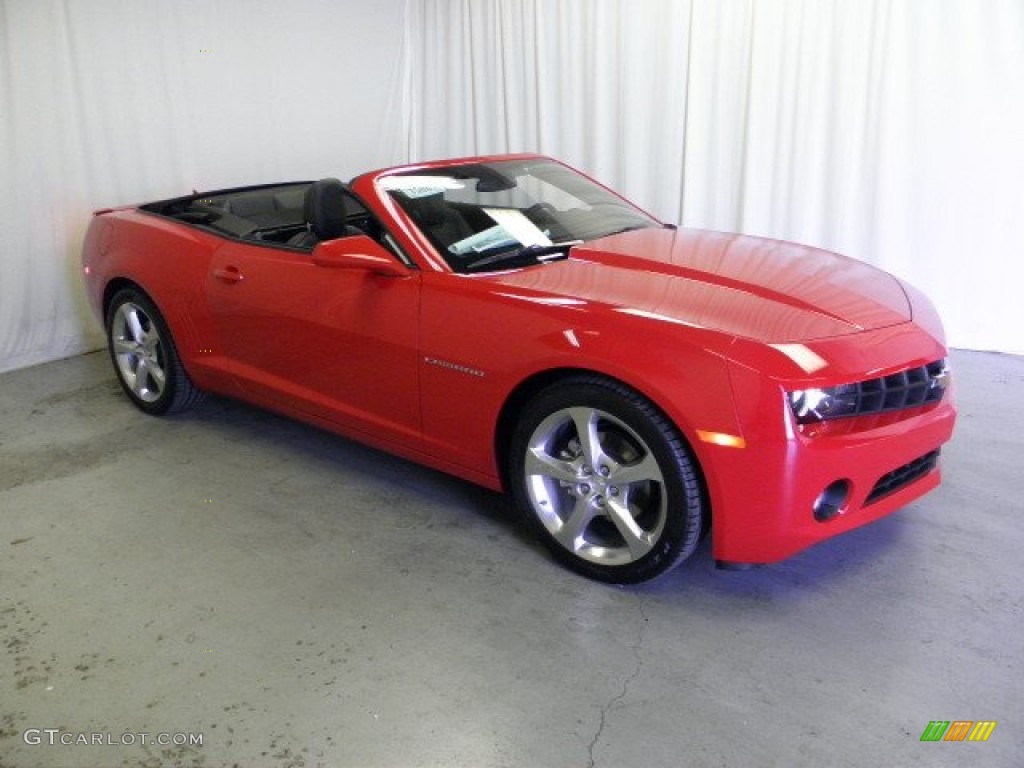 2013 Camaro LT/RS Convertible - Victory Red / Black photo #23