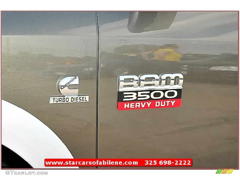 2012 Ram 3500 HD Laramie Crew Cab 4x4 Dually - Sagebrush Pearl / Light Pebble Beige/Bark Brown photo #2