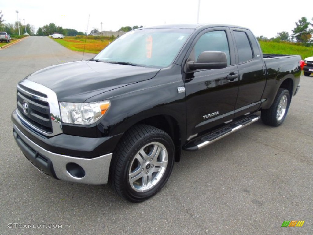 2010 Tundra SR5 Double Cab 4x4 - Black / Black photo #1