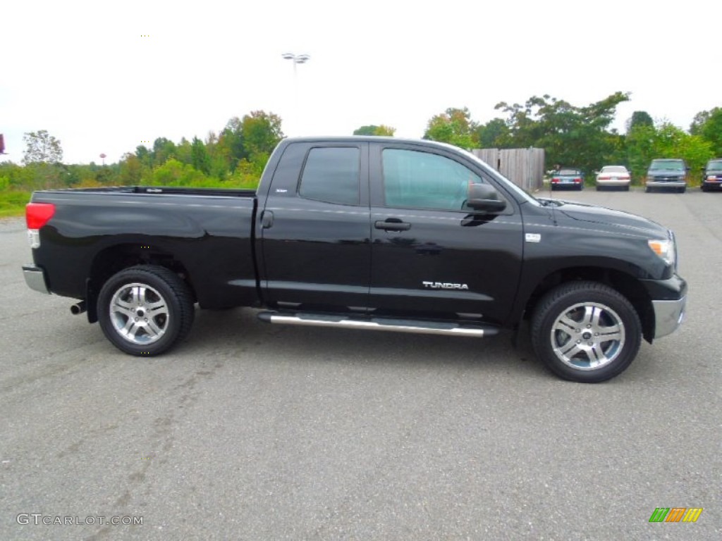 2010 Tundra SR5 Double Cab 4x4 - Black / Black photo #3