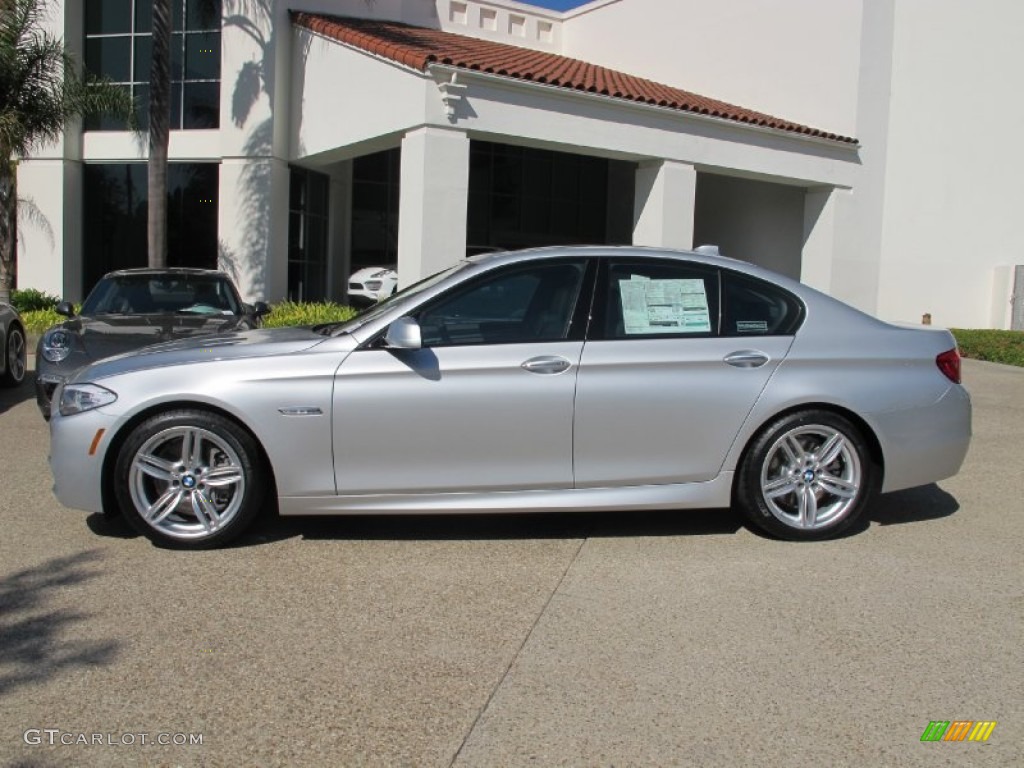 Titanium Silver Metallic 2013 BMW 5 Series 550i Sedan Exterior Photo #71897445