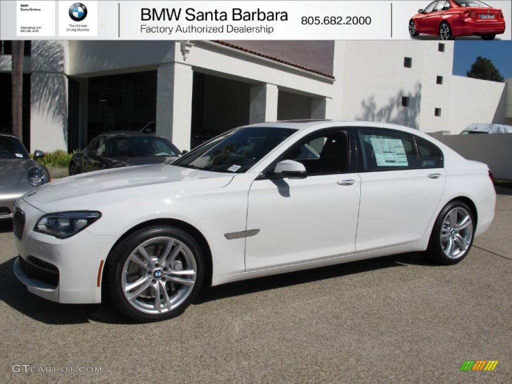 2013 7 Series 750Li Sedan - Alpine White / Saddle/Black photo #1