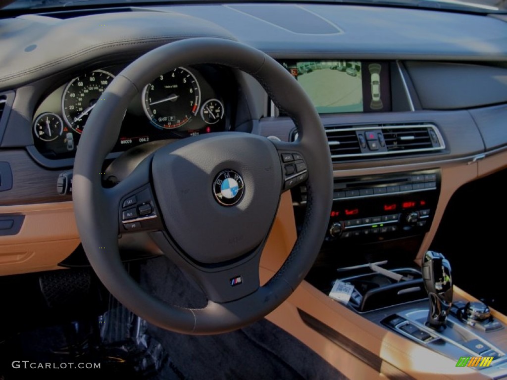 2013 BMW 7 Series 750Li Sedan Saddle/Black Dashboard Photo #71897873
