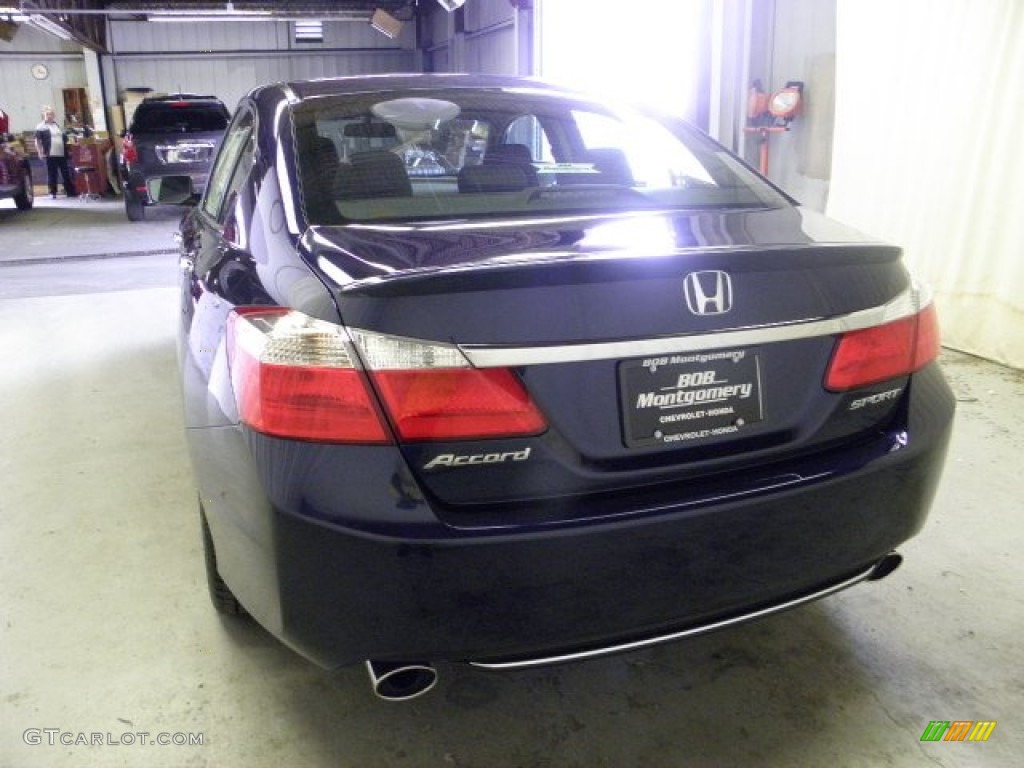 2013 Accord Sport Sedan - Obsidian Blue Pearl / Black photo #7