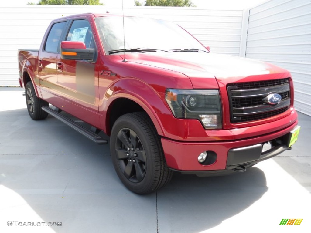 2013 F150 FX4 SuperCrew 4x4 - Ruby Red Metallic / FX Sport Appearance Black/Red photo #1