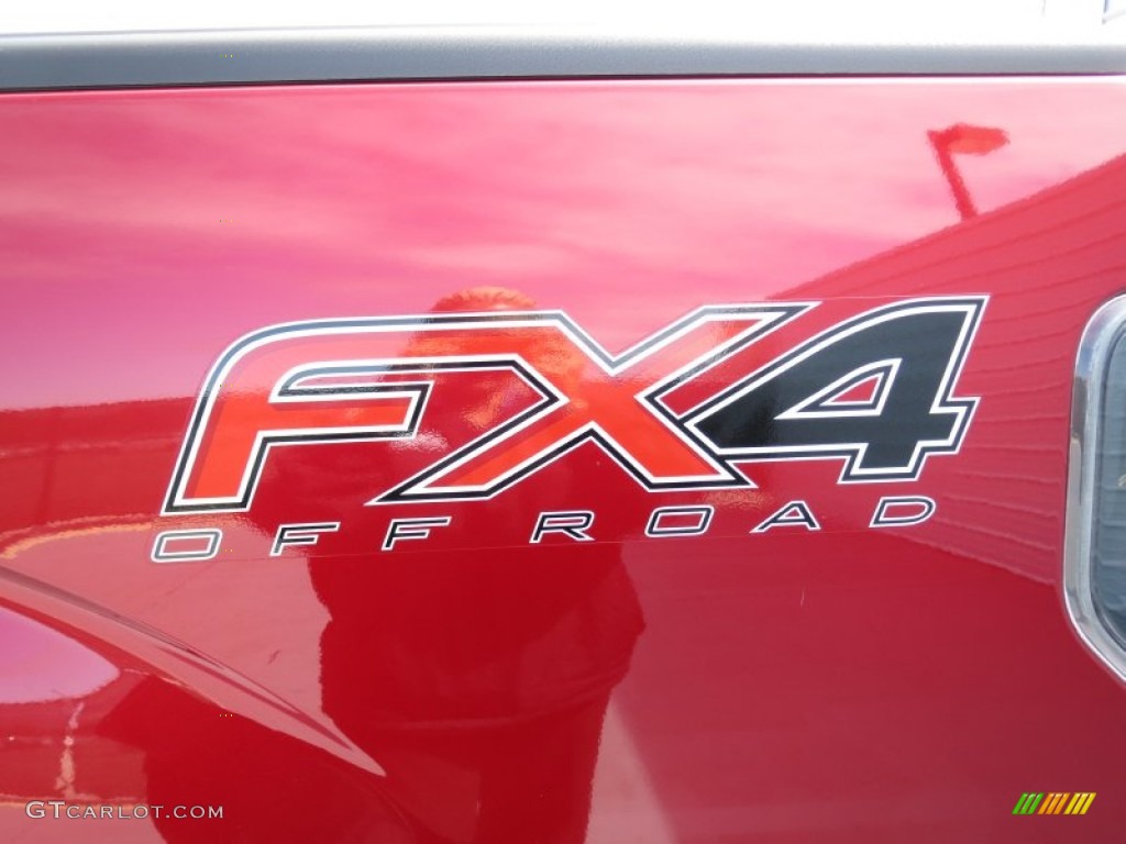 2013 F150 FX4 SuperCrew 4x4 - Ruby Red Metallic / FX Sport Appearance Black/Red photo #16