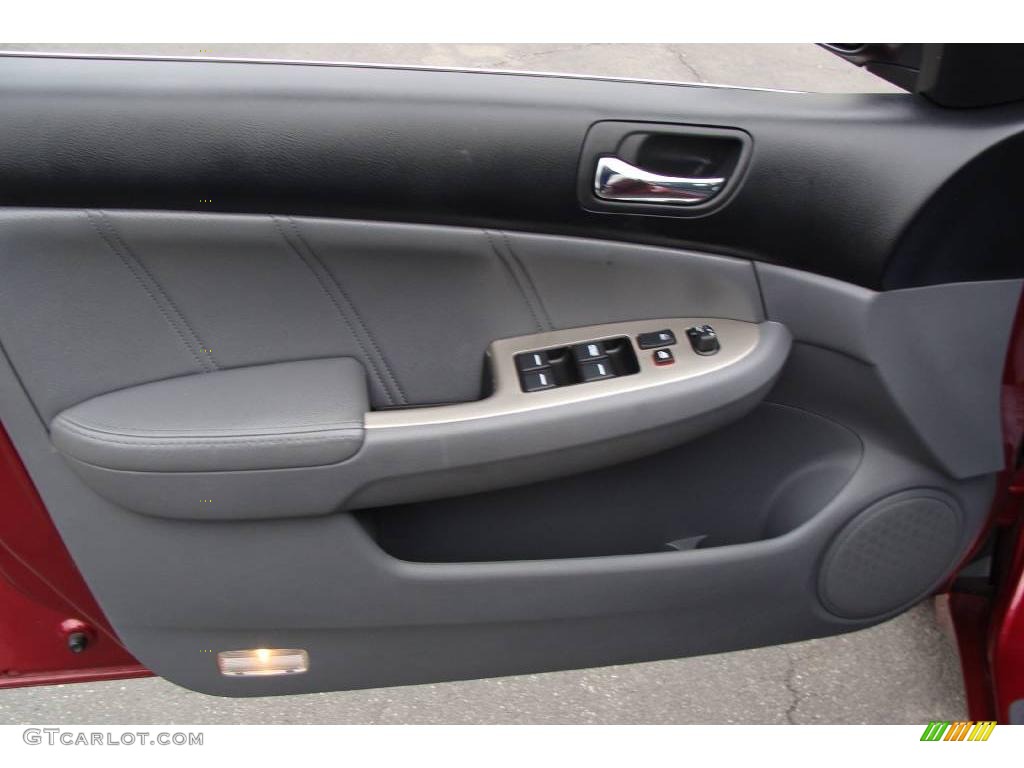 2006 Accord EX-L V6 Sedan - Redondo Red Pearl / Black photo #7