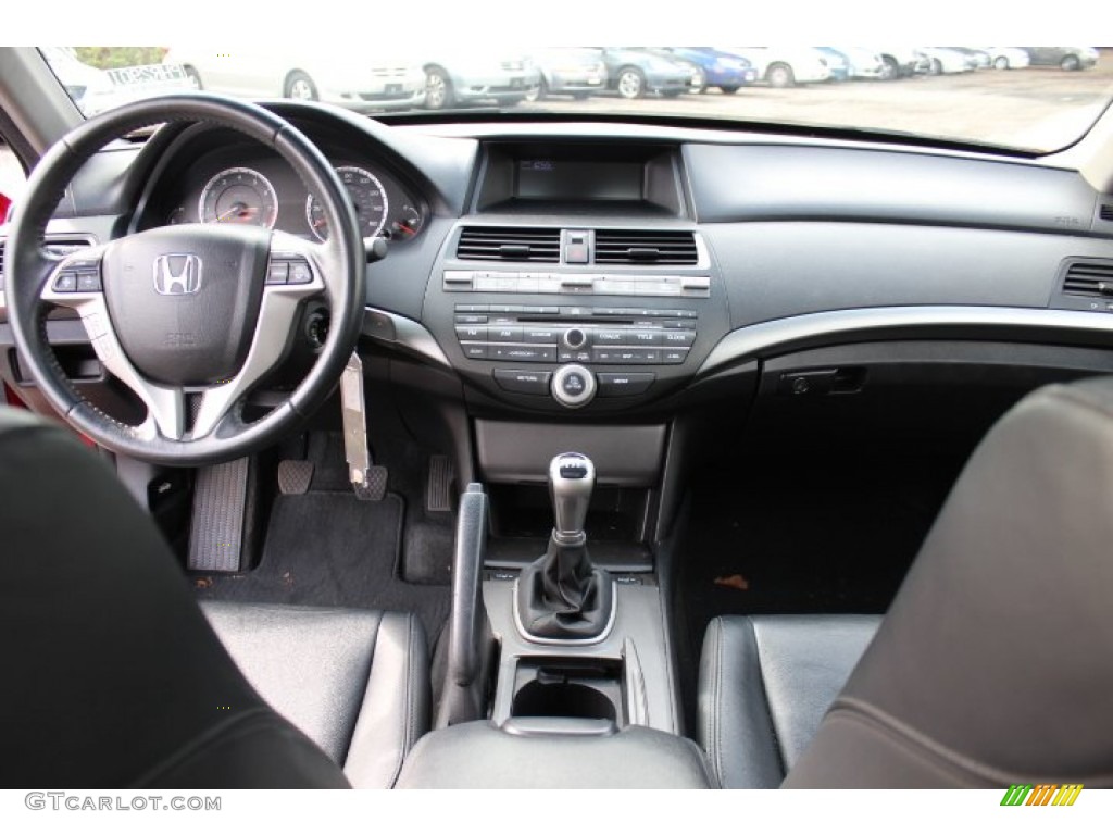 2010 Honda Accord EX-L Coupe Black Dashboard Photo #71899473
