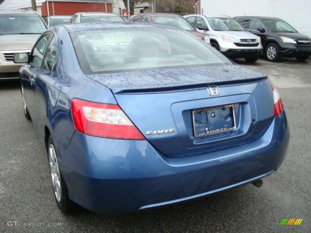 2006 Civic LX Coupe - Atomic Blue Metallic / Gray photo #2