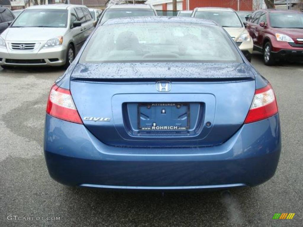 2006 Civic LX Coupe - Atomic Blue Metallic / Gray photo #3