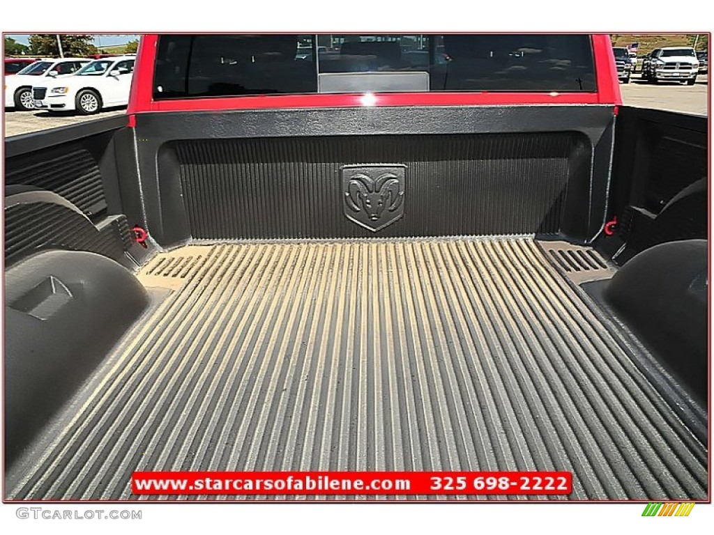 2012 Ram 1500 Lone Star Quad Cab 4x4 - Flame Red / Dark Slate Gray/Medium Graystone photo #8