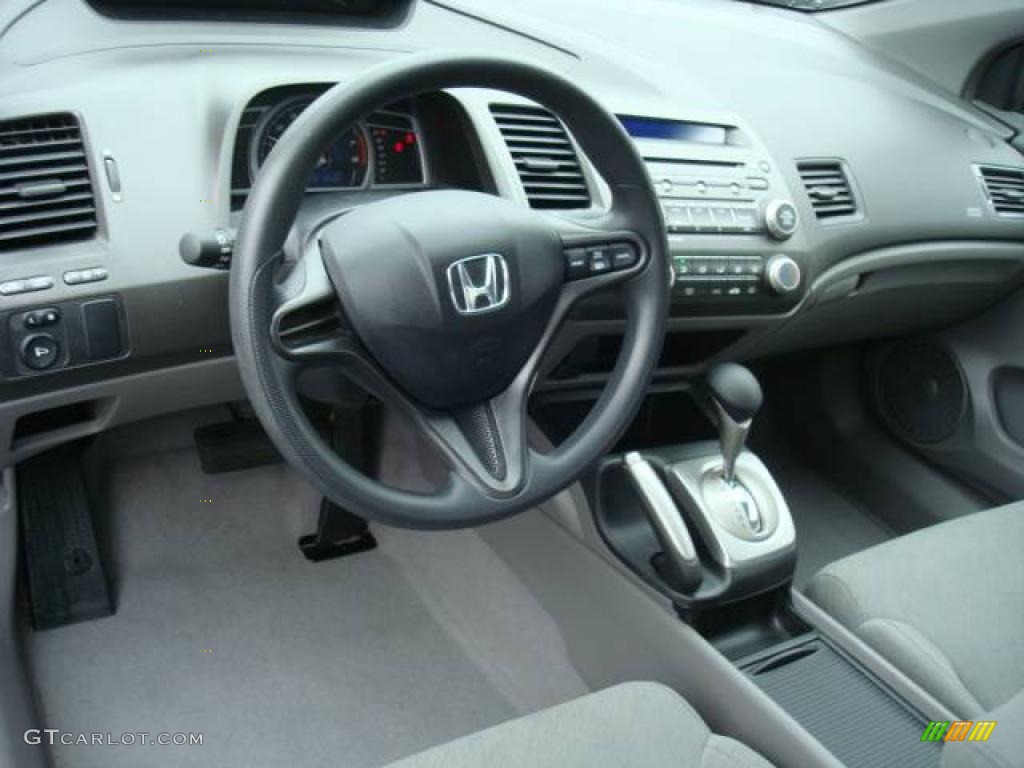 2006 Civic LX Coupe - Atomic Blue Metallic / Gray photo #12