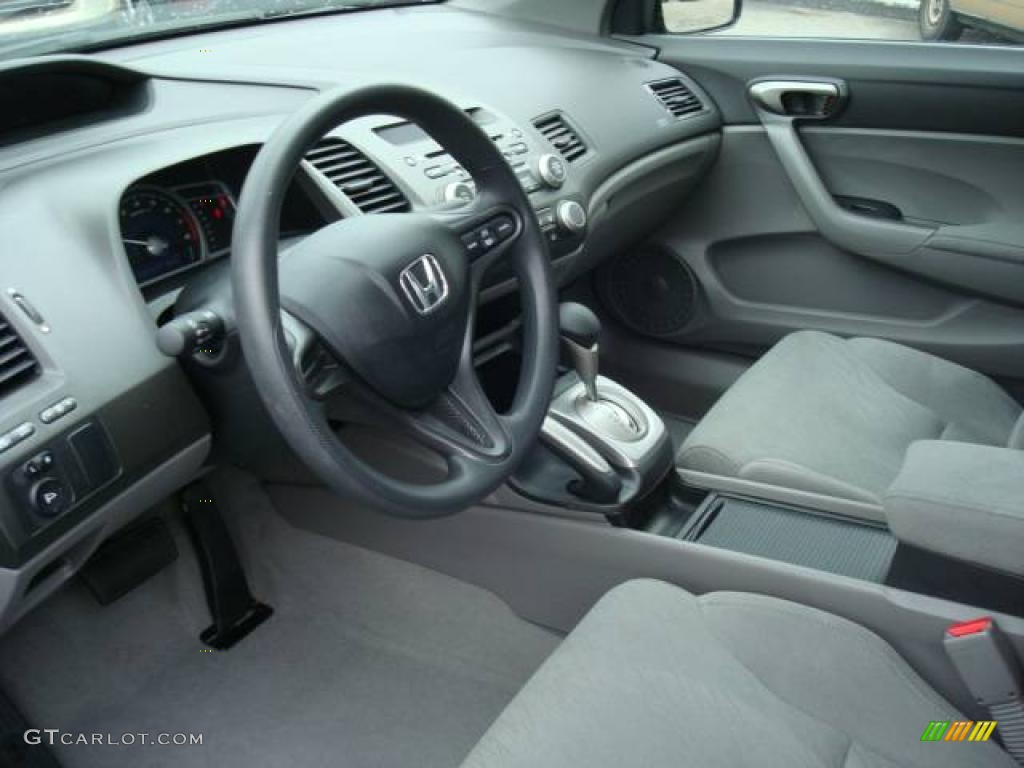 2006 Civic LX Coupe - Atomic Blue Metallic / Gray photo #14