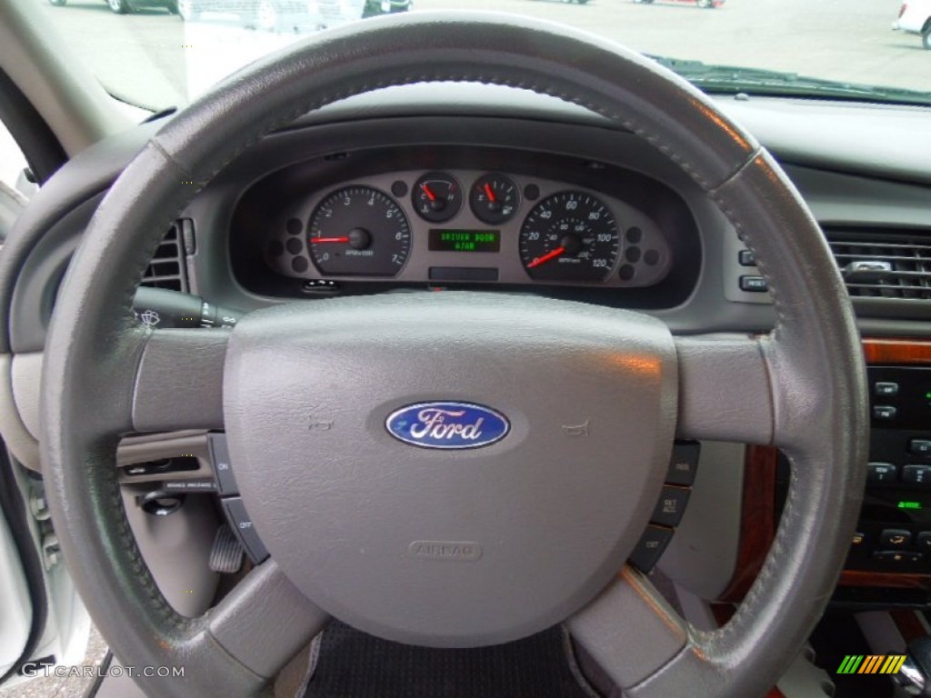2004 Ford Taurus SEL Sedan Medium Graphite Steering Wheel Photo #71900478