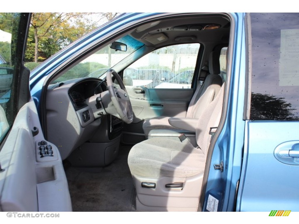 2002 Windstar SE - Light Sapphire Blue Metallic / Medium Parchment Beige photo #11