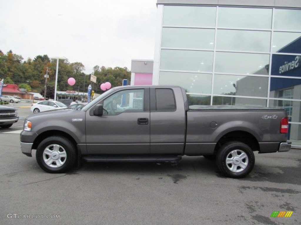 2004 F150 XLT SuperCab 4x4 - Dark Shadow Grey Metallic / Dark Flint photo #2