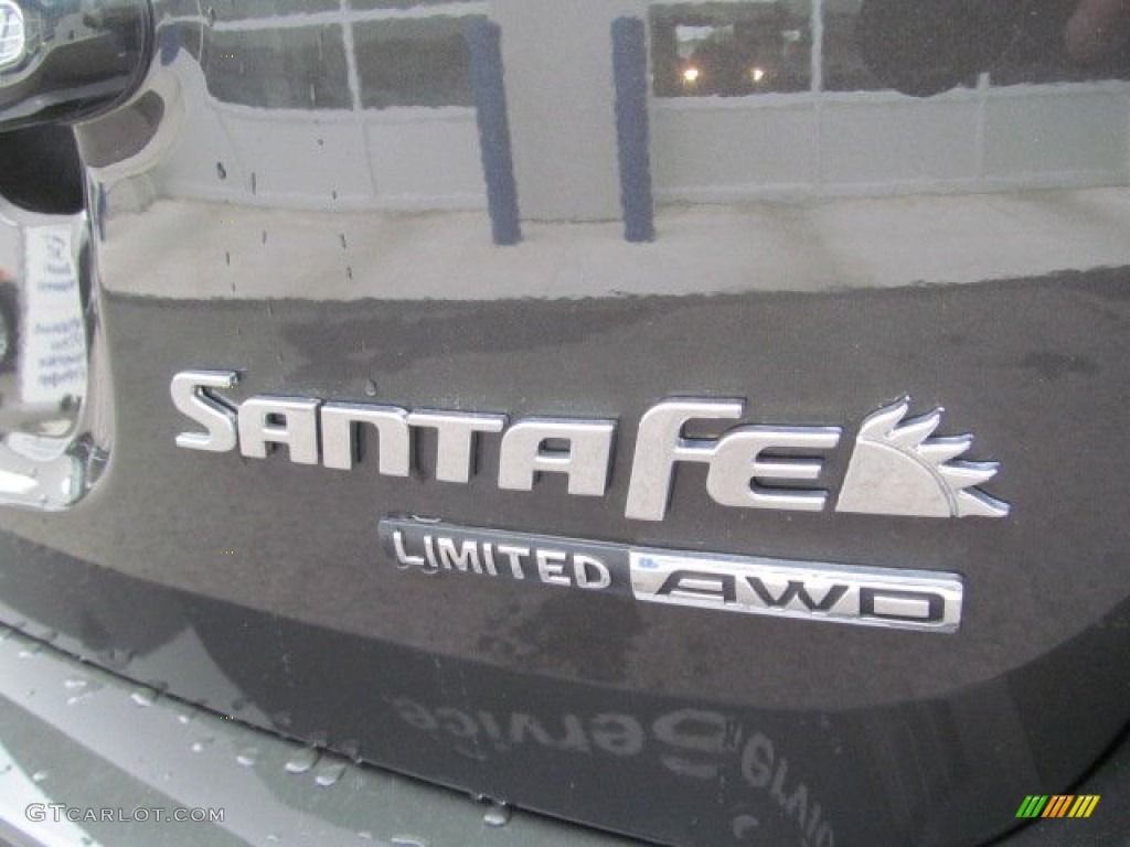 2011 Santa Fe Limited AWD - Black Forest Green / Cocoa Black photo #9